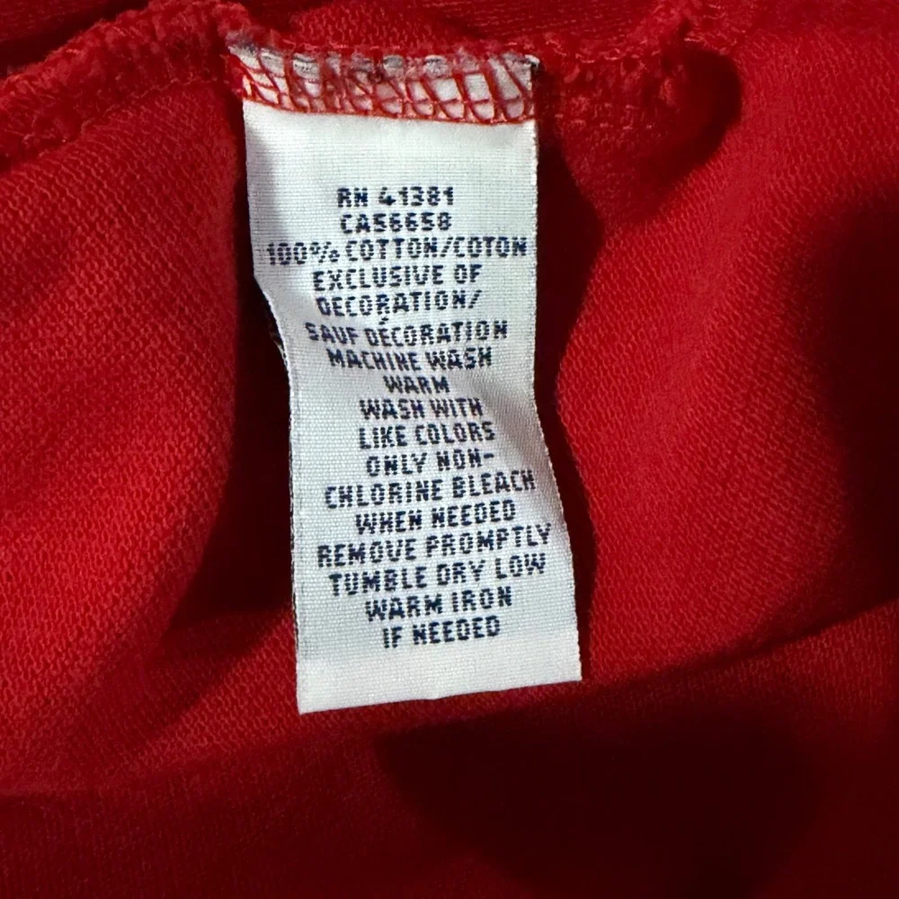 Polo Ralph Lauren Mens XXL Red Polo Flag Bear Custom Fit Polo‎ Shirt *Read*